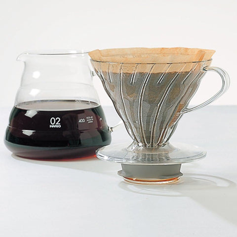 Hario V60 Plastic Coffee Dripper, Size 02, Clear