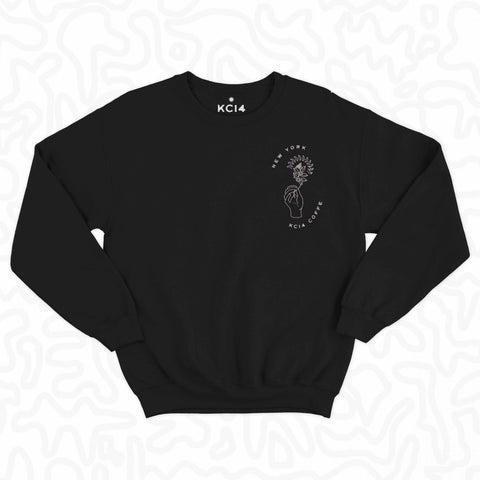 New York KC14 Coffee Crewneck Sweater