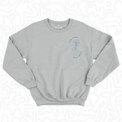 New York KC14 Coffee Crewneck Sweater
